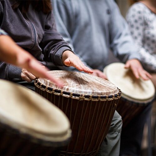 Drumming Circle at Kirkridge