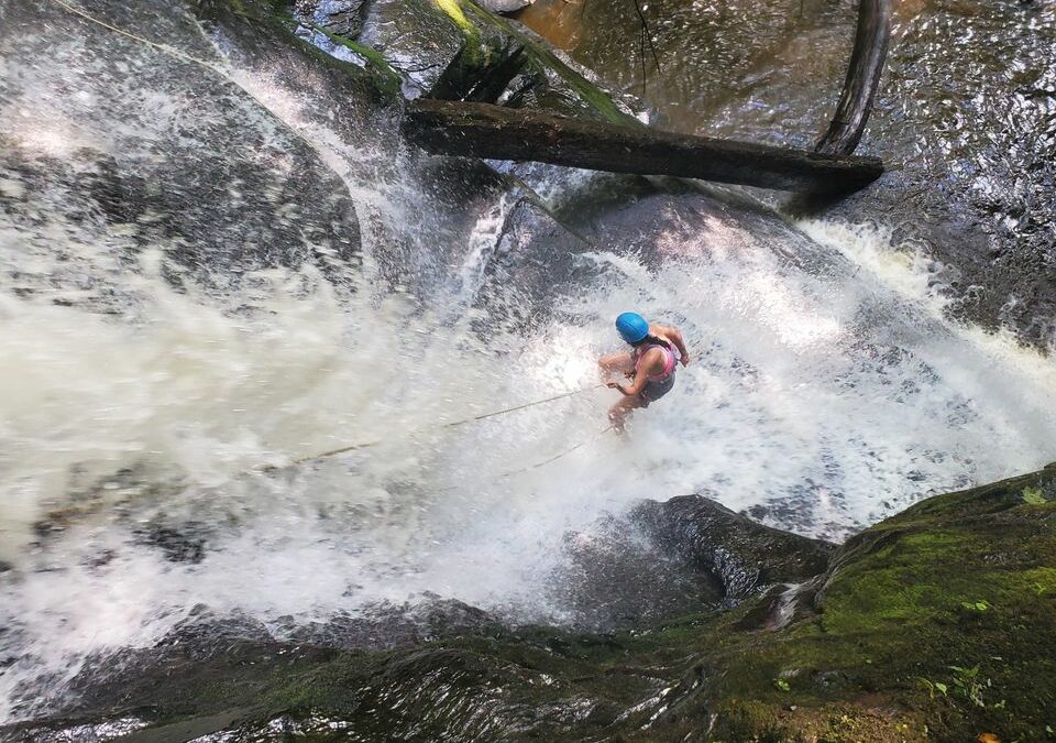 Waterfall Rappelling in the Catskills
